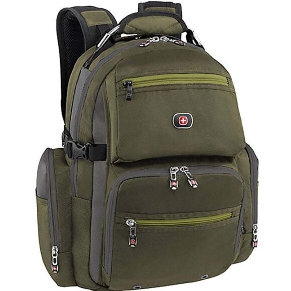 SwissGear Breaker Olive Polyester 16-inch Laptop Backpack